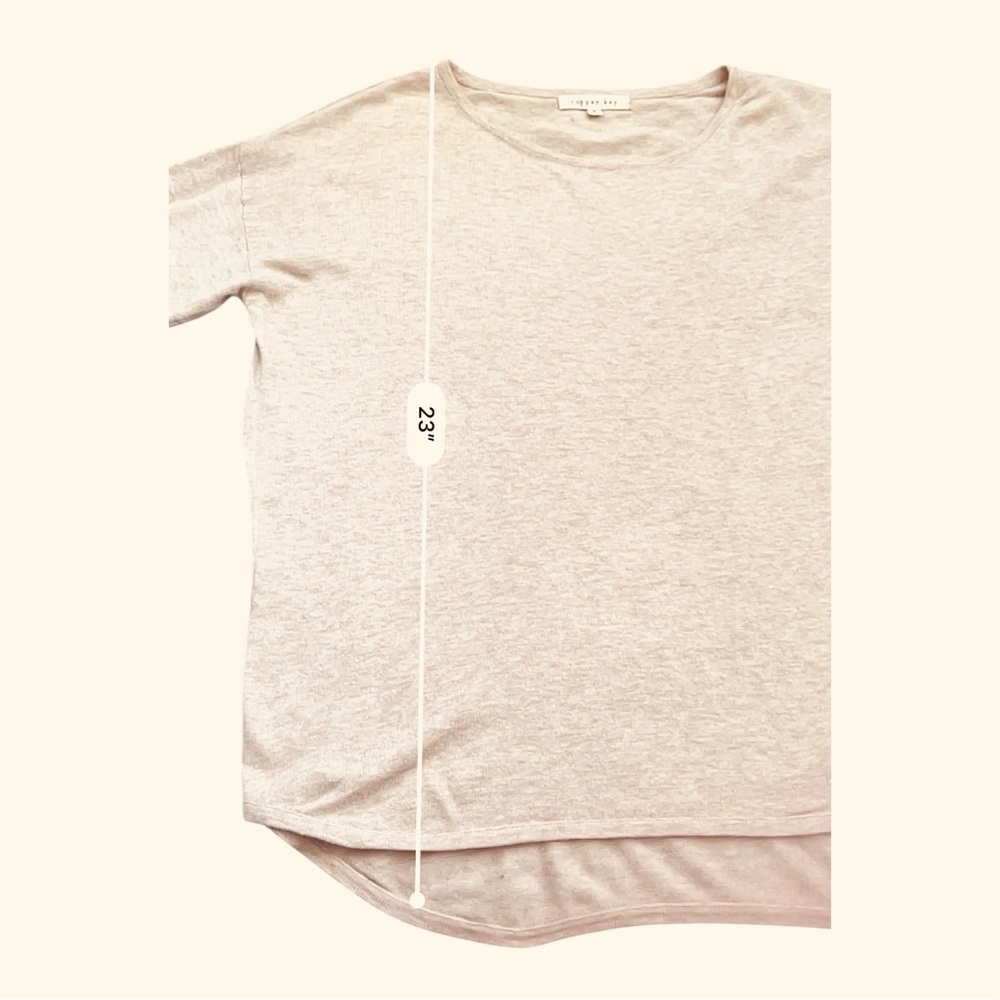 Copper Key cardigan minimalist loose oatmeal/cream long sleeves Women’s S - Picture 8 of 13